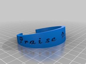 praise dancer customized bracelet bracelets 3d print model - Mito3D
