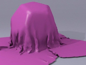 simulated drop cloths other art tools blender 3d print model - Mito3D
