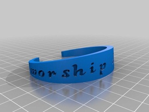 worship dancer bracelet bracelets customized 3d print model - Mito3D