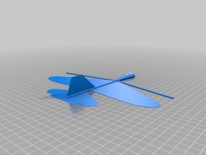 1 peça de impressão planador voa mão as ferramentas personalizado 3d print model - Mito3D