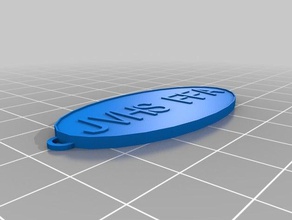 jv ffa oval Anahtarlık özelleştirilmiş 3d print model - Mito3D