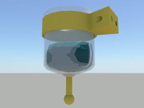 mini rubinetto dell'acqua bagno contenitore 3d print model - Mito3D