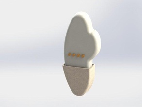 Inhaber Tempurpedic verstellbare Bett entfernte - Organisation remote holder 3d print model - Mito3D
