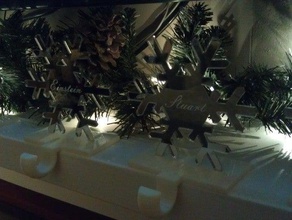 stocking hooks decor 3d christmas decoration holidays sketchup 3d print model - Mito3D