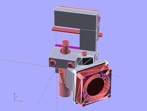 o pico extrusora de montagem bowden até duas impressoras 3d extrusoras qu-bd 3d print model - Mito3D