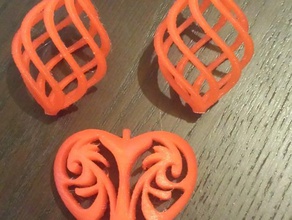 spiral earring earrings 3d print model - Mito3D