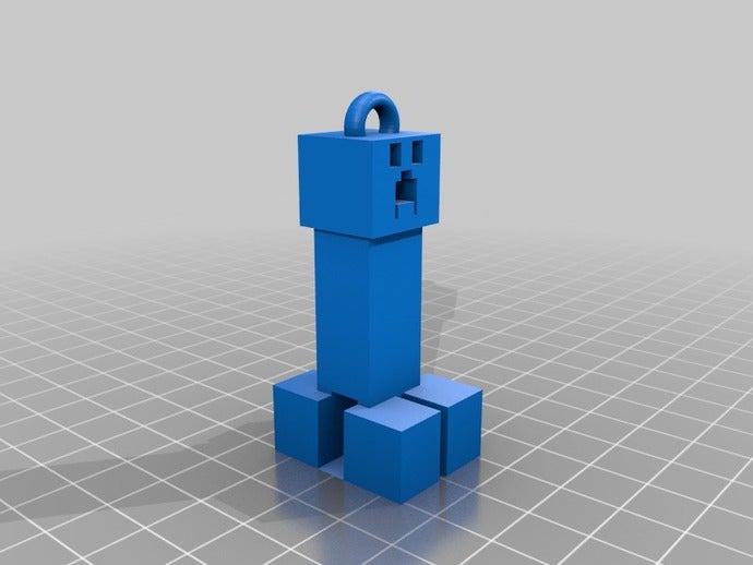 minecraft creeper chaveiro acessórios 3D print model - Mito3D