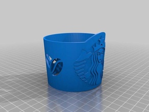 starbucks coffee sleeve other 3d print model - Mito3D