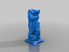 yoga-Elefanten Skulpturen 3d print model - Mito3D