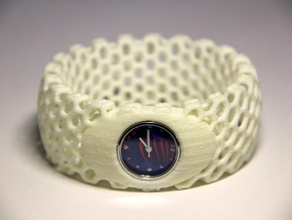 orologio bracciale moda bangle cellulare gioielli nervoussystem poh 3d print model - Mito3D