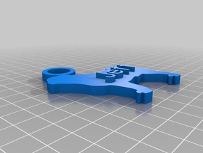 jeff llavero llaveros personalizado 3d print model - Mito3D
