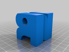 meine kundenspezifische Monogramm-cube Zeichen logos 3d print model - Mito3D