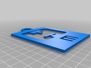 stampabile portachiavi openscad 3d print model - Mito3D