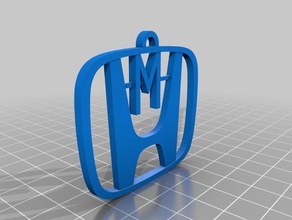 honda Anahtarlık özelleştirilmiş 3d print model - Mito3D
