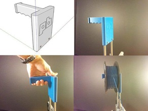 printrbot simple metal spool holder handle 3d printer accessories 3d print model - Mito3D