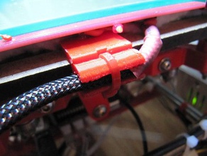 prusa Brutstätte Kabelführung Kabelbinder 3d Drucker Zubehör 3d print model - Mito3D