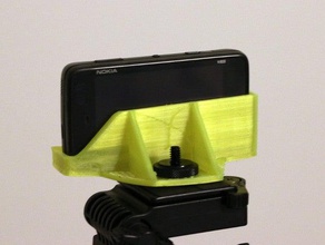 tripod mount nokia n900 smartphone mobile cell phone 3d print model - Mito3D