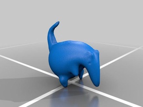 fox formichiere cosa animali 3d print model - Mito3D