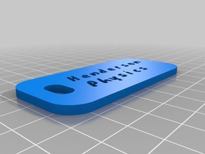 henderson física equipaje etiqueta organización personalizado 3d print model - Mito3D