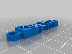 carina llavero organización personalizado 3d print model - Mito3D