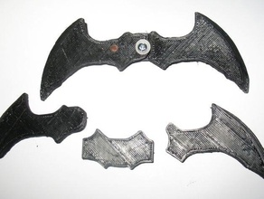 batarang andere 3d batman magnet shuriken Spielzeug 3d print model - Mito3D