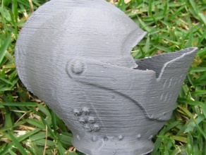 medievale casco lincoln scansioni 3d le repliche oliver laric 3d print model - Mito3D