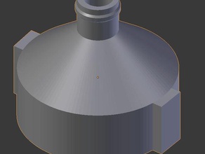 conector del tanque de ibc 1000 litros diseñado 34 pulgadas la manguera al aire libre jardín 3d print model - Mito3D