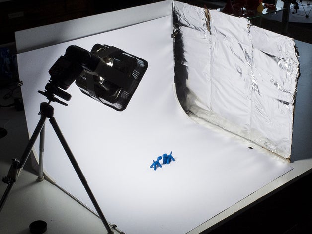 serie fotográfica de telón fondo la cámara primer plano fotografía blanco 3D print model - Mito3D