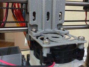 outro 40mm duto do ventilador átomo 3d a impressora os acessórios genkei 3d print model - Mito3D