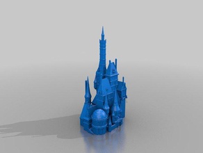 la belleza de bestia castillo 3d impresión pruebas disney 3d print model - Mito3D