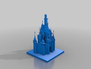 castillo de la bella durmiente 3d impresión pruebas disney 3d print model - Mito3D