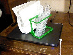 napkin utensil holder kitchen dining 3d print model - Mito3D