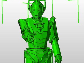 cyberman de la figura acción actualización modelo los robots cybermen dr 3d print model - Mito3D
