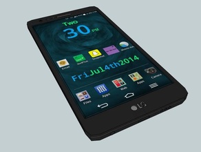 lg g2 Modell mobile Telefon smartphone smartphone-Modells 3d print model - Mito3D