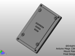 arduino mega 1280 montaj plakası 3d yazıcı parçalar arudino mega1280 mountplate prusa prusa3 prusai3 3d print model - Mito3D