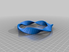 ylmzgur customized mobius strip math art 3d print model - Mito3D
