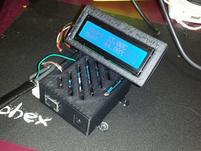 arduino ethernet caso display lcd 16x2 eletrônica de e-mail montagem 3d print model - Mito3D