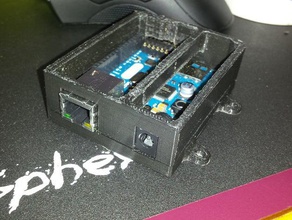 arduino ethernet caso electrónica 3d print model - Mito3D