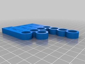 customizable nozzle organizer organization customizer drill bit e3d 3d print model - Mito3D