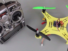 diy mini quadcopter v2 rc vehicles drone replicator 2 uav 3d print model - Mito3D