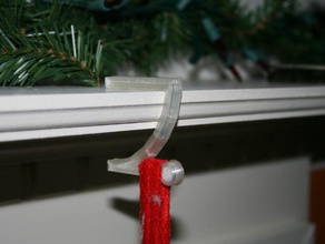 stocking hanger decor 3d christmas holder holiday xmas 3d print model - Mito3D