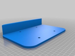 small laptop tray vesa 100mm mount holes computer 3d print model - Mito3D