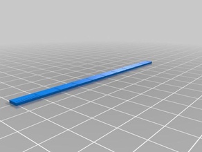 parametric openscad ruler metric other 3d print model - Mito3D
