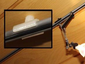 hssrhr halogen spotlight system rail holder replacement parts 3d print model - Mito3D