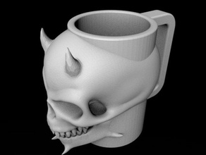 cranio tazza cucina pranzo 3d print model - Mito3D