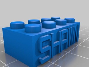 2x4 shawn inşaat oyuncaklar özelleştirilmiş 3d print model - Mito3D