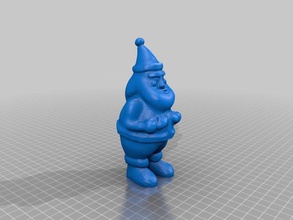 low-poly santa Menschen Weihnachten 3d print model - Mito3D