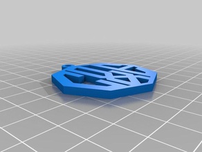 monogram pendant 2 jewelry customized 3d print model - Mito3D