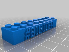 bigidea 2x8 construção brinquedos personalizado 3d print model - Mito3D