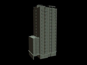 tall building buildings structures architecture modular 3d print model - Mito3D